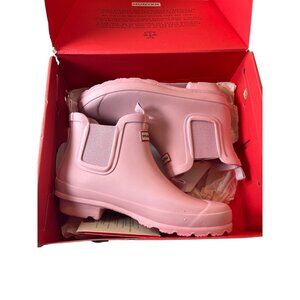 Hunter Womens Original Chelsea Boots Pink Size UK 4 EU 37 US 5B/6G With Box